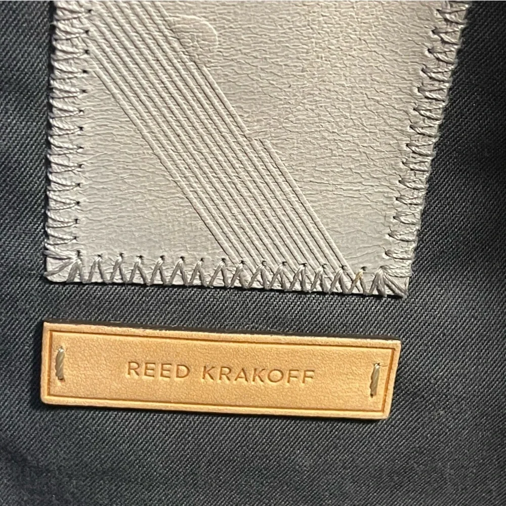 Reed Krakoff Gray Napa Pebbled Leather Satchel | Luxury Crossbody Bag